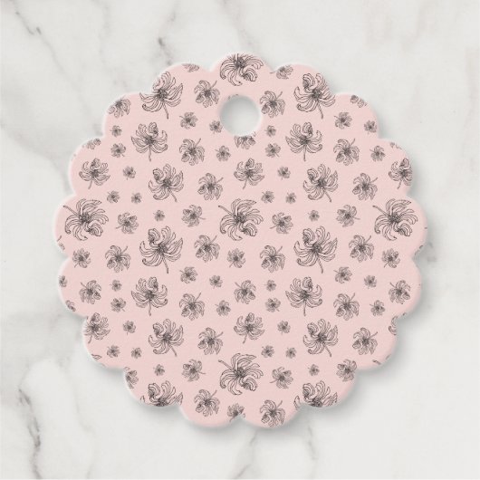 繊細な牡丹。 フェイバータグ (正面)