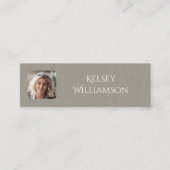 繊細な生地のテクスチャフォトミニ名刺 スキニー名刺 (正面)