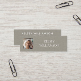 繊細な生地のテクスチャフォトミニ名刺 スキニー名刺