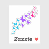 繊細な男性プライド蝶シール シール (シート)