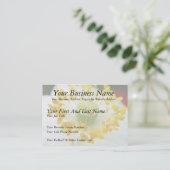 繊細な白いケシ 名刺 (スタンド正面)