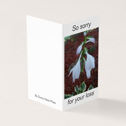 繊細な白いサンホスタフラワーズオン悔やみや弔慰 (外部)