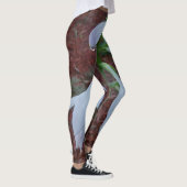 繊細な白いサンホスタフラワーズ レギンス (右)