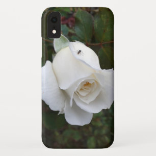繊細な白いバラの自然 iPhone XRケース