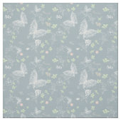 繊細な白いレースのよう蝶 ファブリック (見本)