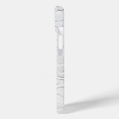 繊細な白い花のエンボス加工が施されたスマホケース Case-Mate iPhoneケース (裏面 / 左)