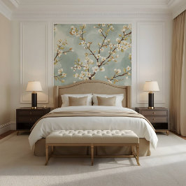 繊細な白い花の枝の植物学 壁紙