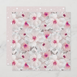 繊細な白とピンクのフローラ