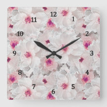 繊細な白とピンクのフローラ