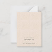 繊細な白色セラミックテクスチャ3イヤリングディスプレイ ノートカード (裏面)