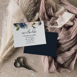 繊細な秋の花の結婚式のSave the Date 招待状