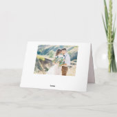 繊細な筆記体 永遠に感謝 ウェディング サンクス サンキューカード (裏面)