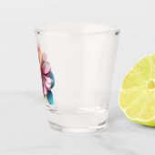 "繊細な紙花びら開花" ショットグラス (右)