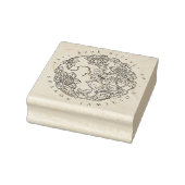 繊細な素朴フローラ鳥名前をカスタムする図書館 ラバースタンプ (スタンプ)