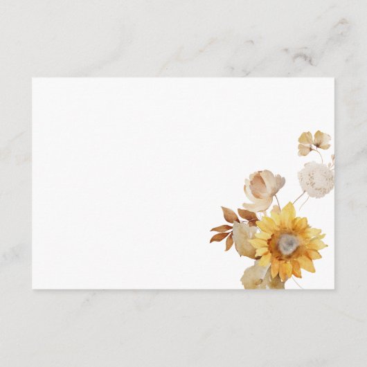 繊細な素朴秋フローラリース詳細 エンクロージャーカード (裏面)