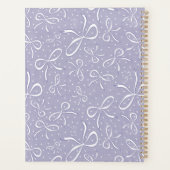 繊細な紫のコケット弓 プランナー手帳 (裏面)