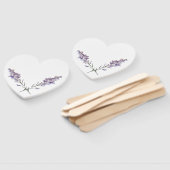 繊細な紫のフローラ ハンドファン (組立なし)