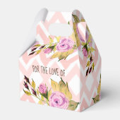 繊細な紫のフローラ フェイバーボックス (裏面サイド)