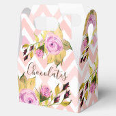 繊細な紫のフローラ フェイバーボックス (オープン)