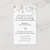 繊細な紫の山花長距離 エンクロージャーカード (正面)