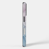 繊細な紫の抽象芸術プリントと名前 Case-Mate iPhoneケース (裏面 / 右)