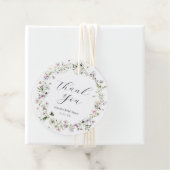 繊細な紫の野の花　ありがとう フェイバータグ (インサイチュ)