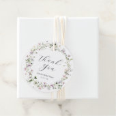 繊細な紫の野生の花の感謝 フェイバータグ (インサイチュ)