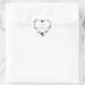 繊細な紫色のピンクの牡丹の花バプテスマ スクエアシール (バッグ)