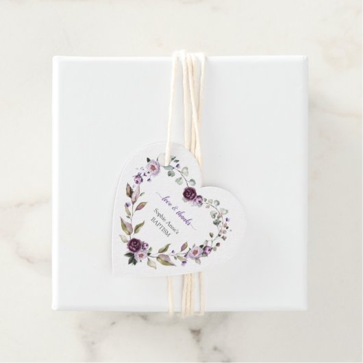 繊細な紫色のピンクの牡丹の花バプテスマ フェイバータグ (インサイチュ)