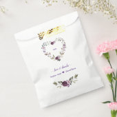 繊細な紫色のピンクの牡丹結婚の花 フェイバーバッグ (封をした状態)