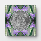 繊細な紫色のユリの花 フォトを追加 フォトプラーク (正面)