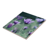 繊細な紫色のラベンダーの花 タイル (側面)