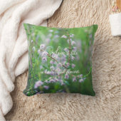 繊細な紫色の野花 クッション (ブランケット)