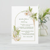 繊細な結婚式招待状テンプレート 招待状 (スタンド正面)