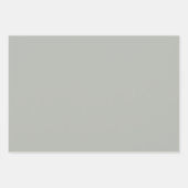 繊細な緑と灰色、アートデコ。 ラッピングペーパーシート (正面2)