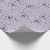 繊細な緑の野の花 タンポポの優しいキス 花のような ラッピングペーパー (角)