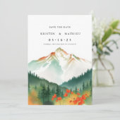 繊細な編集可能な山 セーブザデート (スタンド正面)