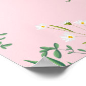 繊細な縁どフローラ結婚の ポスター (角)