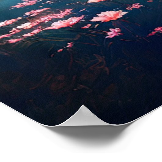 繊細な美しいのさくらんぼ ポスター (角)