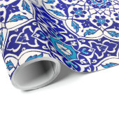 繊細な美しい対称ヴィンテージイズニクフローラ ラッピングペーパー (ロールコーナー)