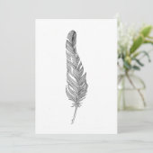 繊細な羽のサンキューカード サンキューカード (スタンド正面)