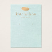 繊細な羽飾りイヤリングディスプレイカード (正面)