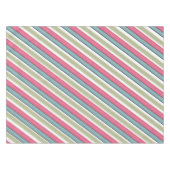 繊細な色のストライプ テーブルクロス (正面(横))