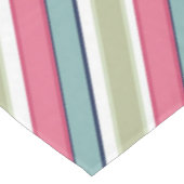 繊細な色のストライプ テーブルクロス (アングル)