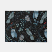 繊細な花とペイズリーの模様 ドアマット (正面)