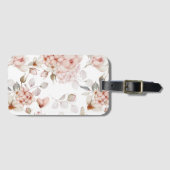 繊細な花と蝶 ラゲッジタグ (正面横)