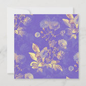 繊細な花のウェディングシャワー招待状 招待状 (裏面)