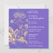 繊細な花のウェディングシャワー招待状 招待状 (正面)