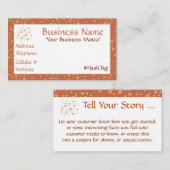 繊細な花のデザイナー名刺 割引カード (正面/裏面)