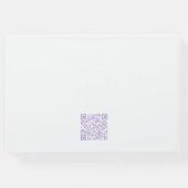 繊細な花のデザイン ゲストブック (裏面)